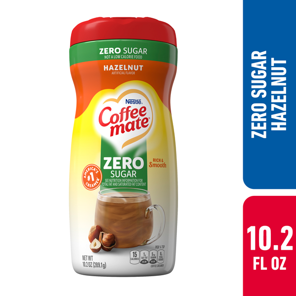 Nestle Coffee mate Zero Sugar Hazelnut Powder Coffee Creamer | Hy