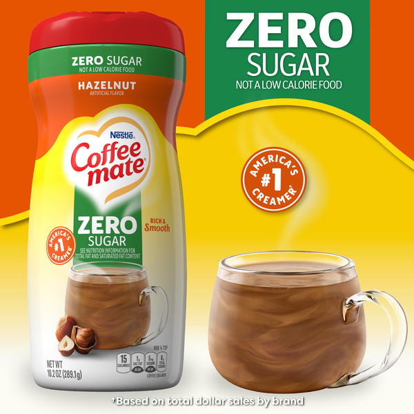 Nestle Coffee mate Zero Sugar Hazelnut Powder Coffee Creamer | Hy
