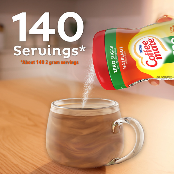 Nestle Coffee mate Zero Sugar Hazelnut Powder Coffee Creamer | Hy