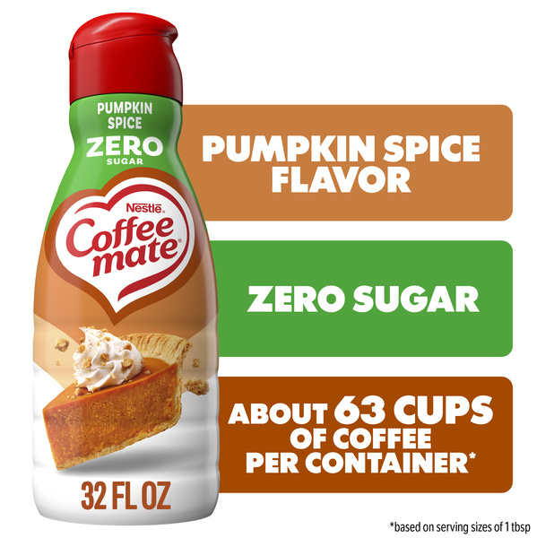 Coffee mate Pumpkin Spice Flavored Creamer, Liquid Coffee Creamer