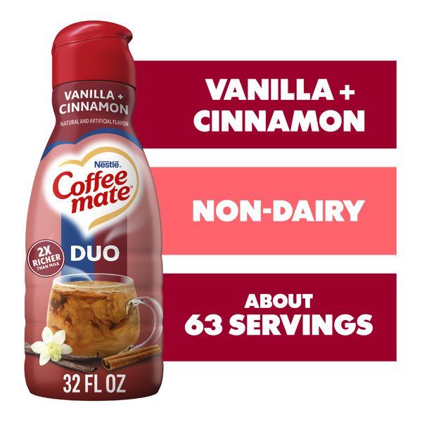 Coffee mate Cinnamon Vanilla Crème Flavored Coffee Creamer, Non