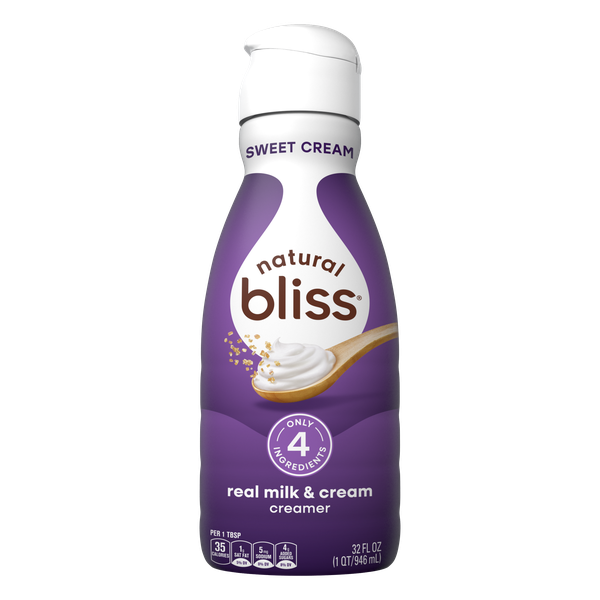 natural bliss Sweet Cream Flavored Creamer, Gluten Free Creamer
