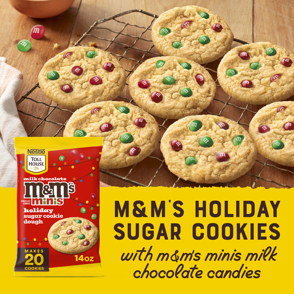 Nestle Toll House Milk Chocolate M&M'S Minis, Holiday Sugar Cookie