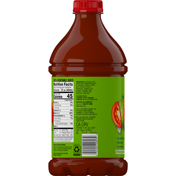 V8 Original 100% Vegetable Juice, 46 fl oz Bottle | Hy-Vee Aisles