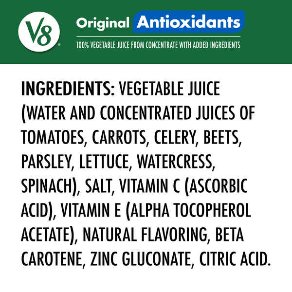 V8 Original Essential Antioxidants 100% Vegetable Juice | Hy-Vee