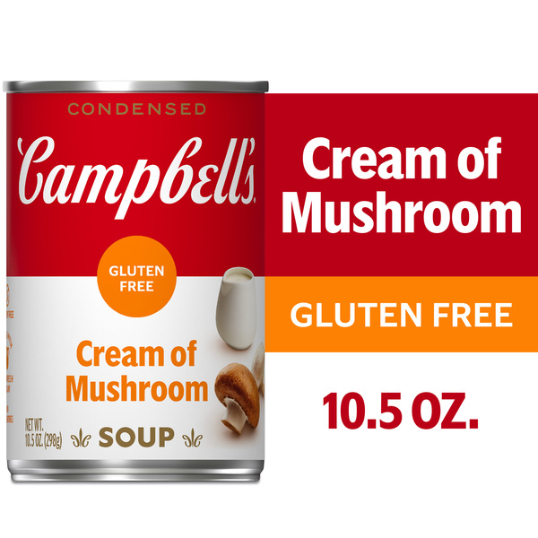 Campbell's Condensed Gluten Free Cream of Mushroom Soup, 10.5 oz
