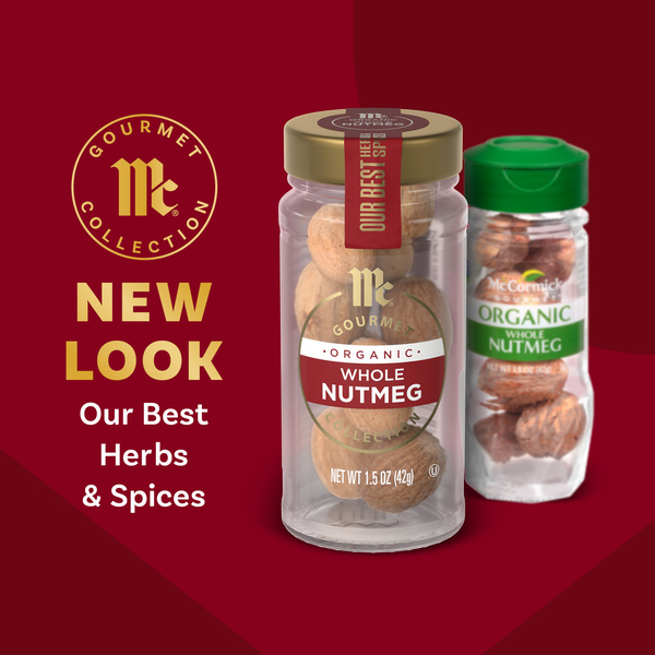 McCormick Gourmet Organic Whole Nutmeg, 1.5 oz | Hy-Vee Aisles
