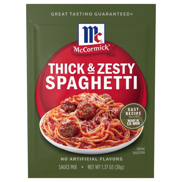 McCormick Thick And Zesty Spaghetti Sauce Seasoning Mix, 1.37 oz