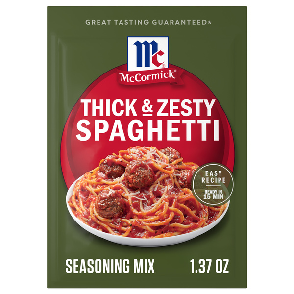 McCormick Thick And Zesty Spaghetti Sauce Seasoning Mix, 1.37 oz