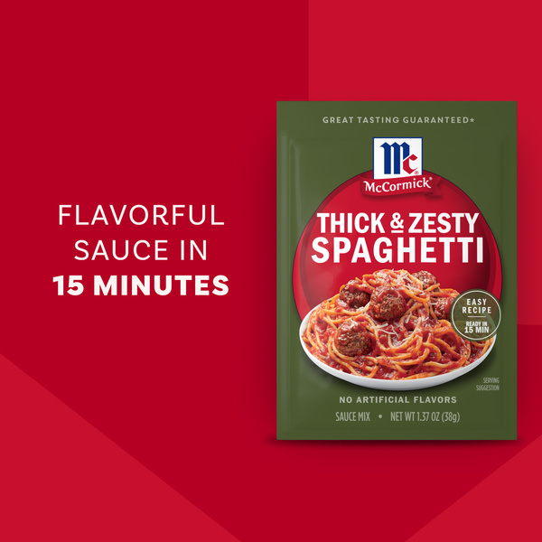 McCormick Thick And Zesty Spaghetti Sauce Seasoning Mix, 1.37 oz