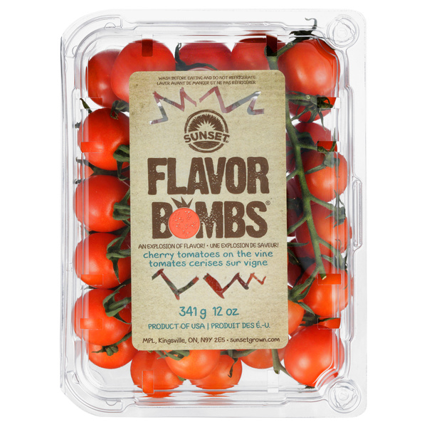 imane スカーレットローズ　セル缶 Sunset Flavor Bombs Cherry Tomatoes on Vine | Hy-Vee Aisles Online
