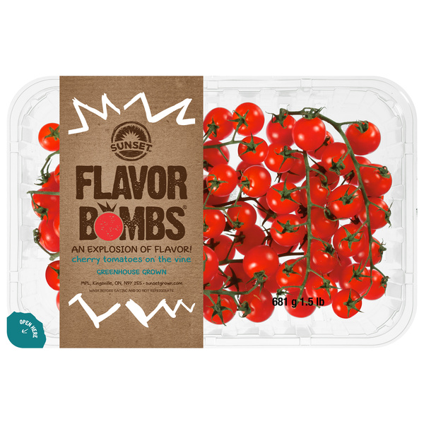 Sunset Flavor Bombs Cherry Tomatoes on the Vine 1.5 lb | Hy-Vee