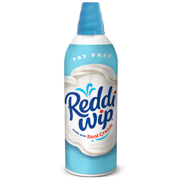 Reddi-wip Fat Free Whipped Topping Made with Real Cream, 6.5 oz