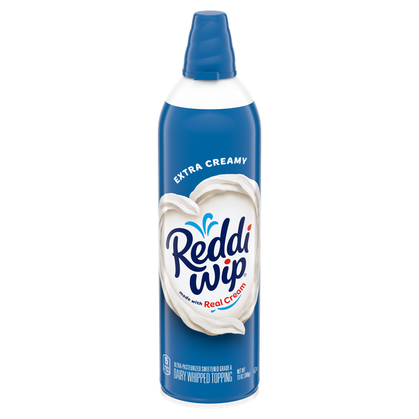Reddi-wip Extra Creamy Whipped Topping Made with Real Cream, 13 oz