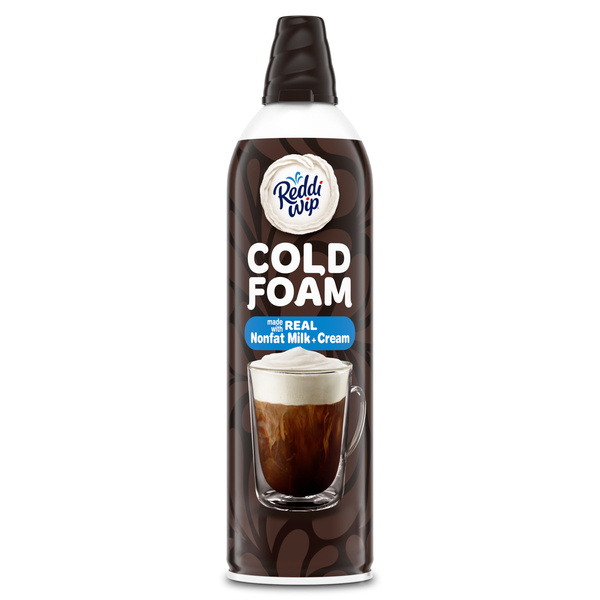 Reddi-wip Cold Foam Coffee Creamer Made with Real Nonfat Milk and