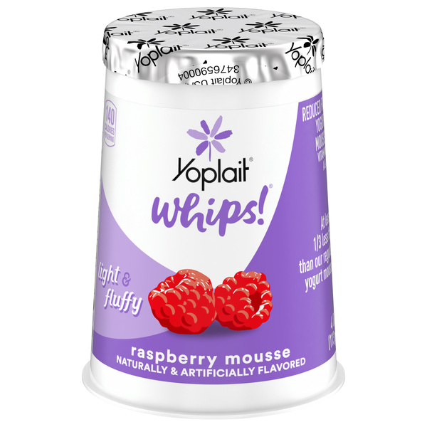 Yoplait Whips! Raspberry Lowfat Yogurt Mousse | Hy-Vee Aisles