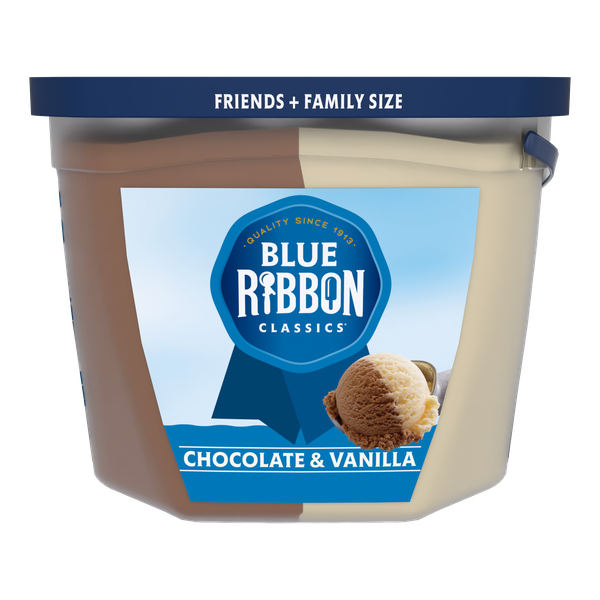 Blue Ribbon Classics Chocolate & Vanilla Frozen Dessert Pail, 128