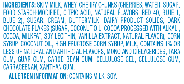 Blue Bunny Cherry Chocolate Chunk Frozen Dairy Dessert, 46 fl oz