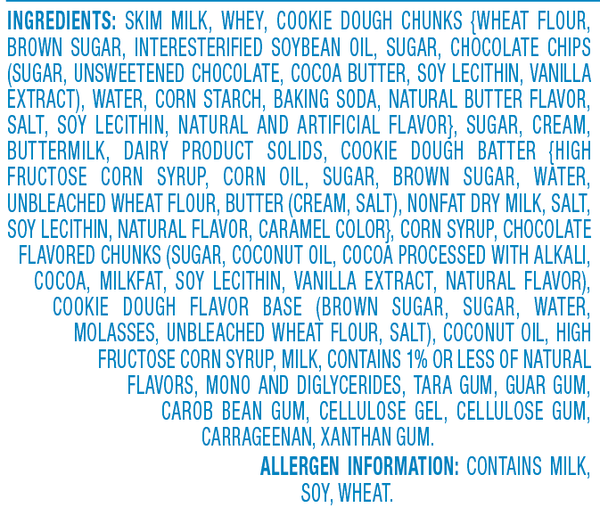 Blue Bunny Super Chunky Cookie Dough Frozen Dessert, 46 fl oz | Hy