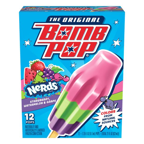 Bomb Pop NERDS Ice Pop, 12 Pack | Hy-Vee Aisles Online Grocery