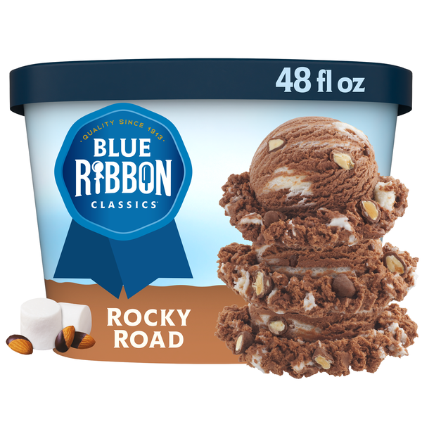 Blue Ribbon Classics Rocky Road Frozen Dessert, 48 fl oz | Hy-Vee