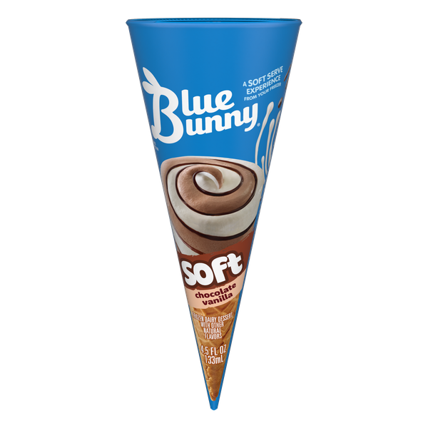 Blue Bunny Chocolate Vanilla Soft Cones | Hy-Vee Aisles Online