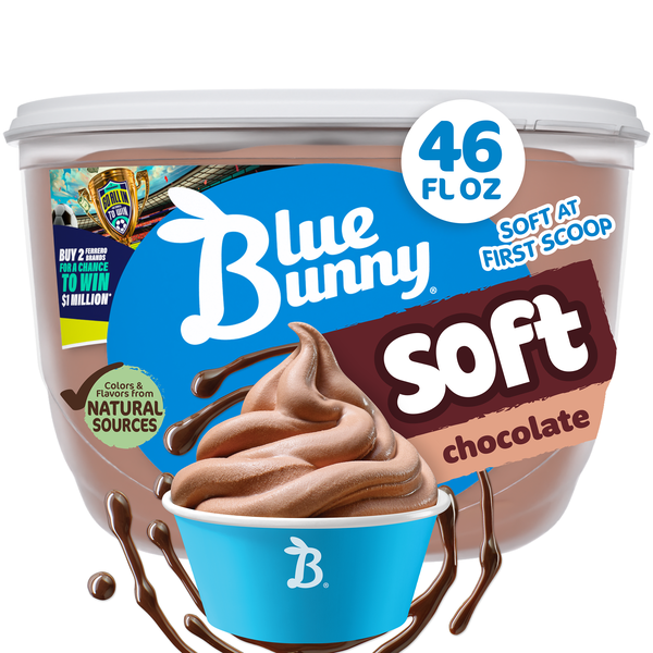 Blue Bunny Soft Chocolate Frozen Dairy Dessert, 46 fl oz | Hy-Vee