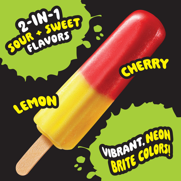Trolli Frozen Gummi Ice Pops Chewy Sour Gummy Candy Frozen Dessert
