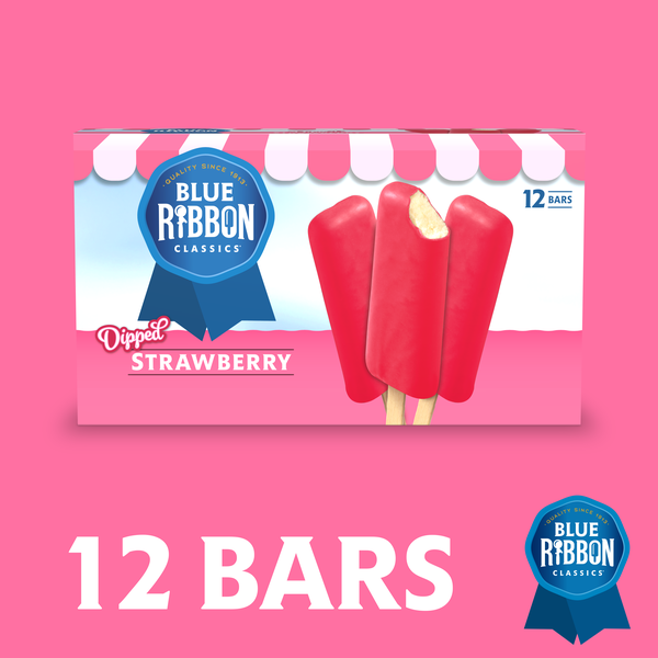 Blue Ribbon Classics Strawberry Dipped Frozen Treat Bar | Hy-Vee