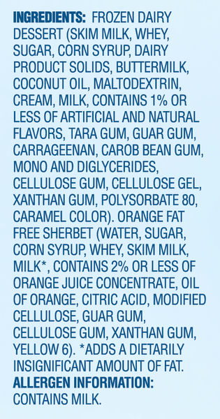 Blue Ribbon Classics Orange Dream Frozen Treat Bar | Hy-Vee Aisles