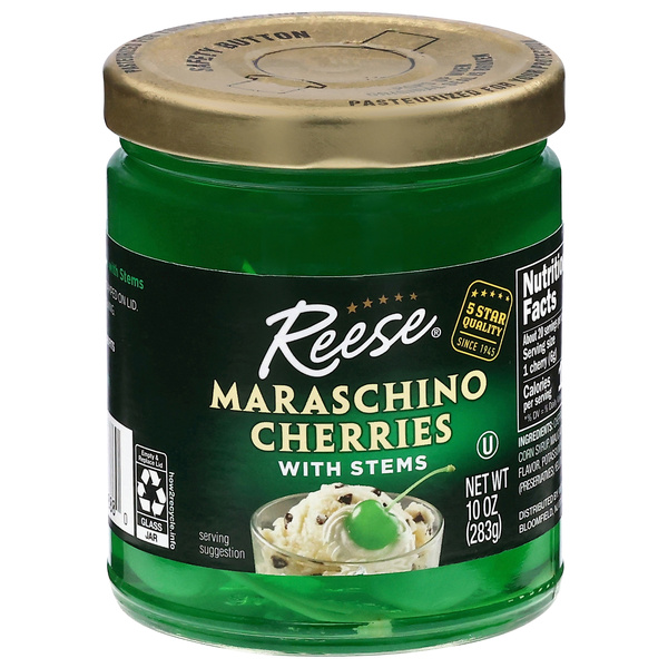Reese Maraschino Cherries with Stems 10 oz | Hy-Vee Aisles Online
