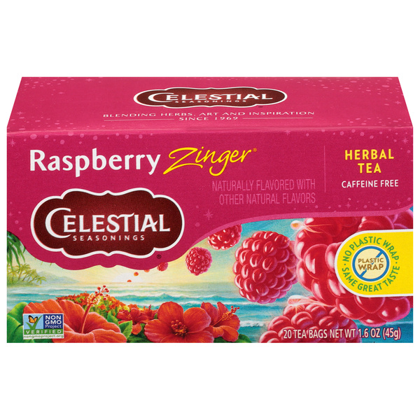 Celestial Seasonings Caffeine Free Raspberry Zinger Herbal Tea