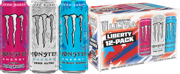 Monster Energy Ultra Variety Pack, Liberty, Sugar Free Energy