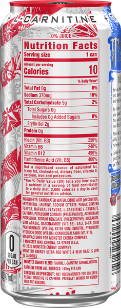 does white monster have l carnitine Monster® Zero Sugar Energy Drink Multipack Cans, 4 pk / 16 fl oz it stands as a meaningful gesture to recognize their commitment Monster Energy - Wikipedia