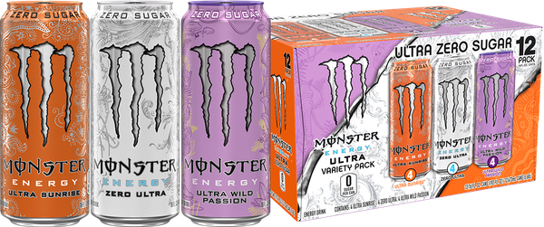 Monster Energy Ultra Variety Pack, ZSWP, Sugar Free Energy Drink