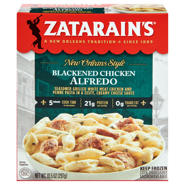 Zatarain's Blackened Chicken Alfredo Frozen Dinner | Hy-Vee Aisles