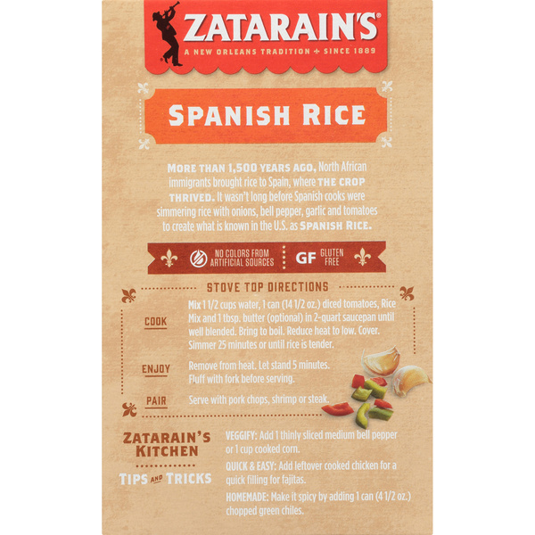 Vee Rice Zatarain's Spanish Rice, 6.9 oz | Hy-Vee Aisles Online Grocery Shopping