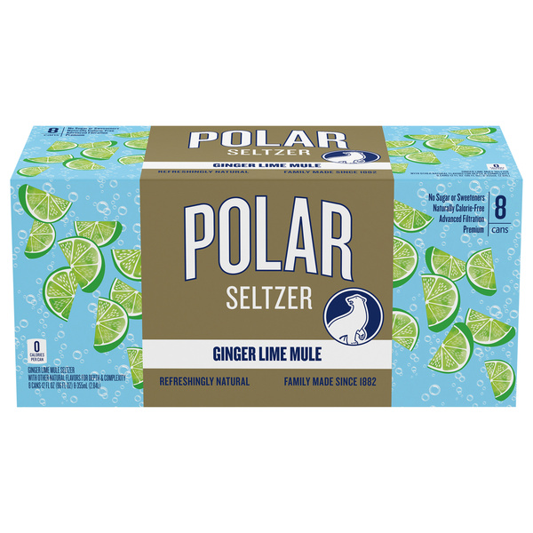 ゼリツィンエリクサーボトル11種類 Polar Seltzer - 8pk 12oz - Ginger Lime Mule | Hy-Vee Aisles Online