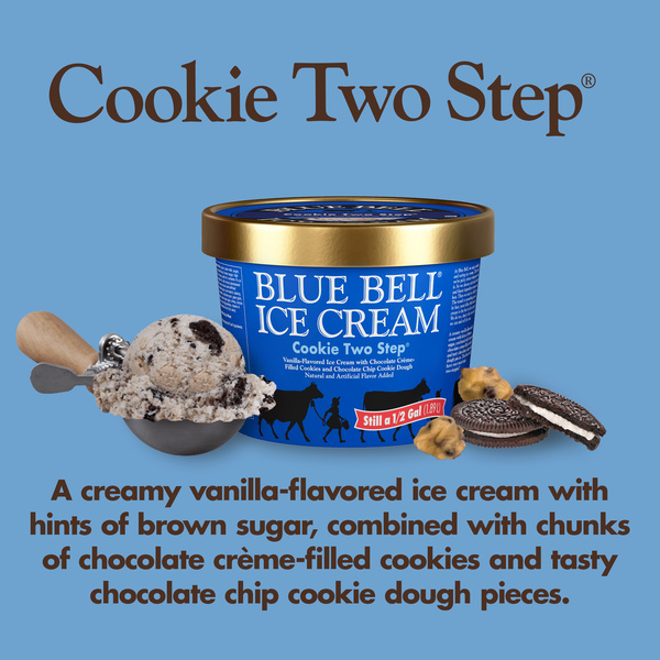 Blue Bell Cookie Two Step Ice Cream Half Gallon, 64 fl oz | Hy-Vee