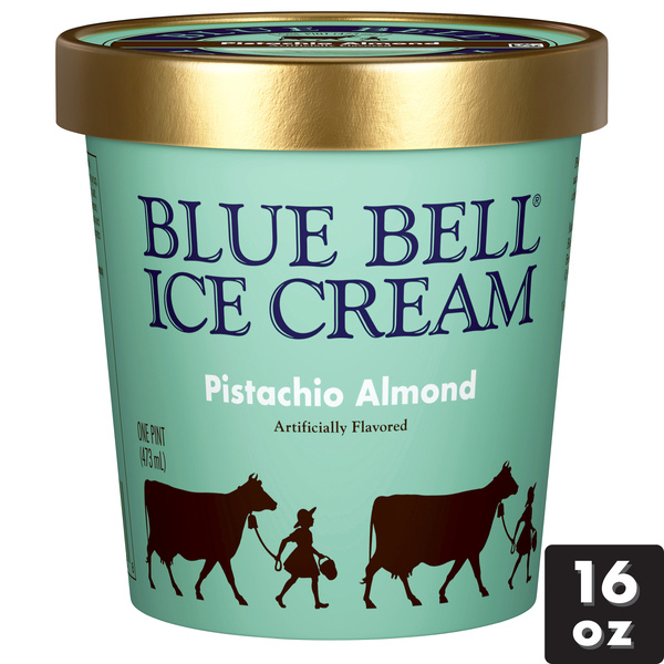 Blue Bell Pistachio Almond Ice Cream Pint, 16 fl oz | Hy-Vee