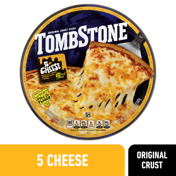 Tombstone 5 Cheese Pizza, Original Crust Frozen Pizza | Hy-Vee