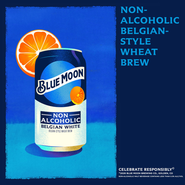 GFチ10*2◯● Blue moon1ページ●◯ Blue Moon Non-Alcoholic Belgian White Craft 6 Pack | Hy-Vee Aisles