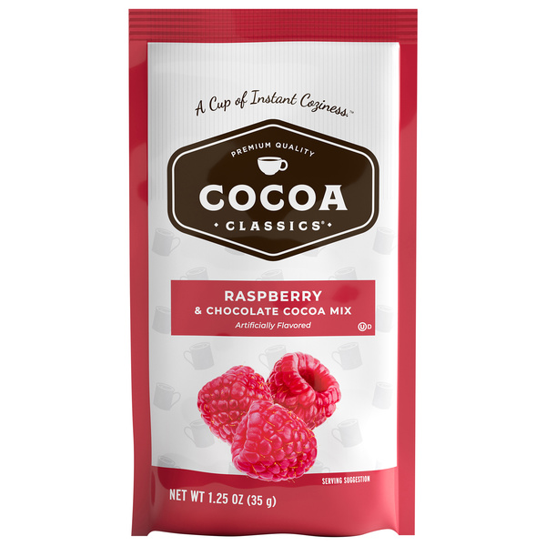 Cocoa Classics Raspberry & Chocolate Cocoa Mix - Artificially