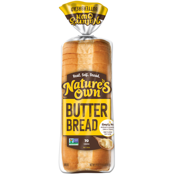 Nature's Own Butterbread, Non-GMO Bread, Sandwich Bread, 20 oz