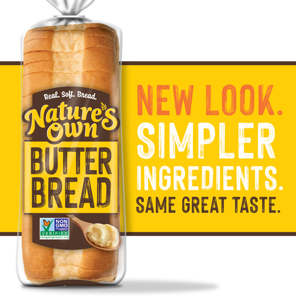 Nature's Own Butterbread, Non-GMO Bread, Sandwich Bread, 20 oz
