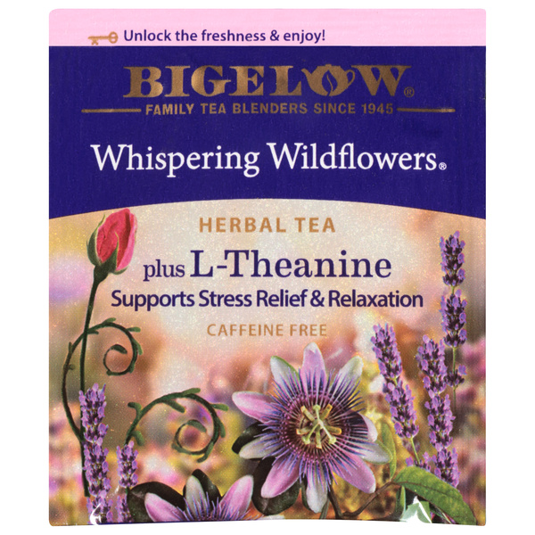 TWICE0927  Bigelow Whispering Wildflowers plus L-Theanine, Caffeine Free