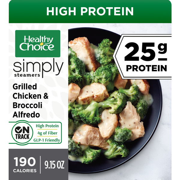 Healthy Choice Simply Steamers Grilled Chicken & Broccoli Alfredo