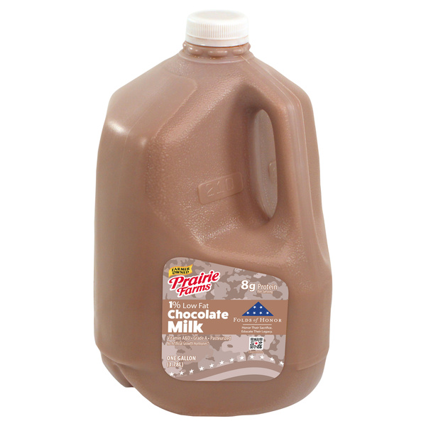 Prairie Farms 1% Low Fat Chocolate Milk, Gallon, 128 Fl Oz | Hy