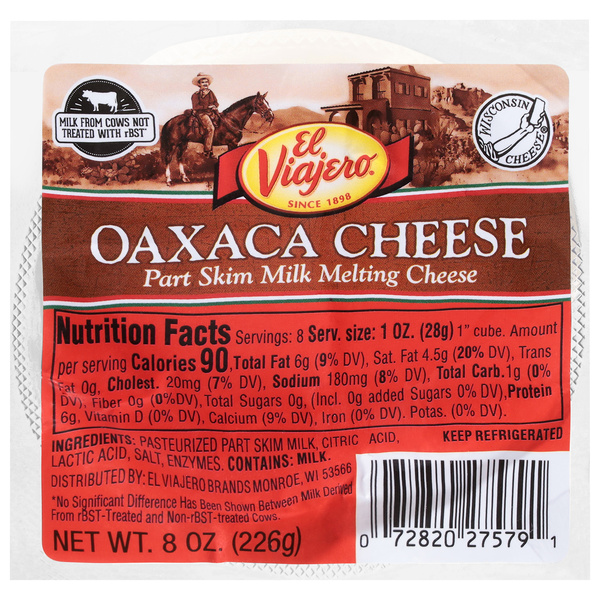 El Viajero Oaxaca Cheese 8 oz | Hy-Vee Aisles Online Grocery Shopping