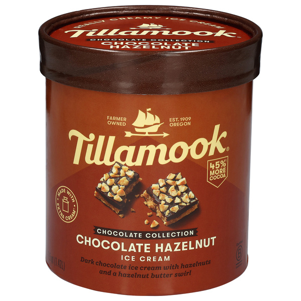 Tillamook Chocolate Hazelnut Ice Cream 1.5 qt | Hy-Vee Aisles